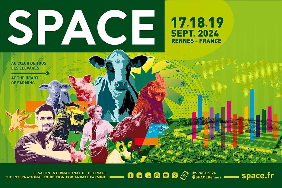 Affiche du salon Space à Rennes les 17, 18 et 19 septembre 2024
