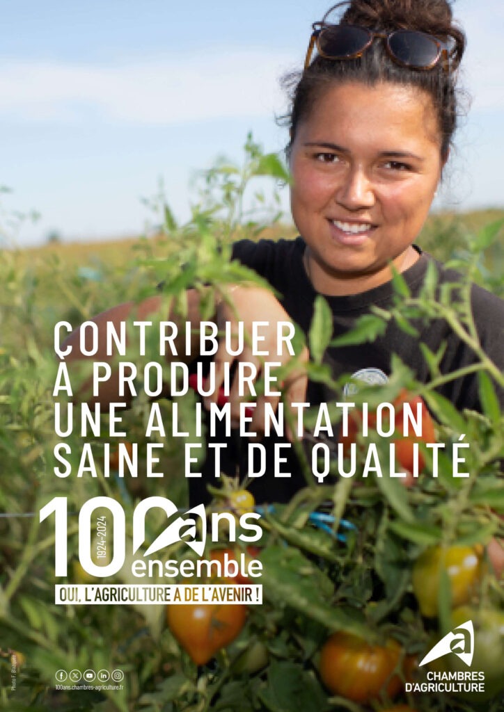 Affiche des 100 ans des chambres d'agriculture en France
